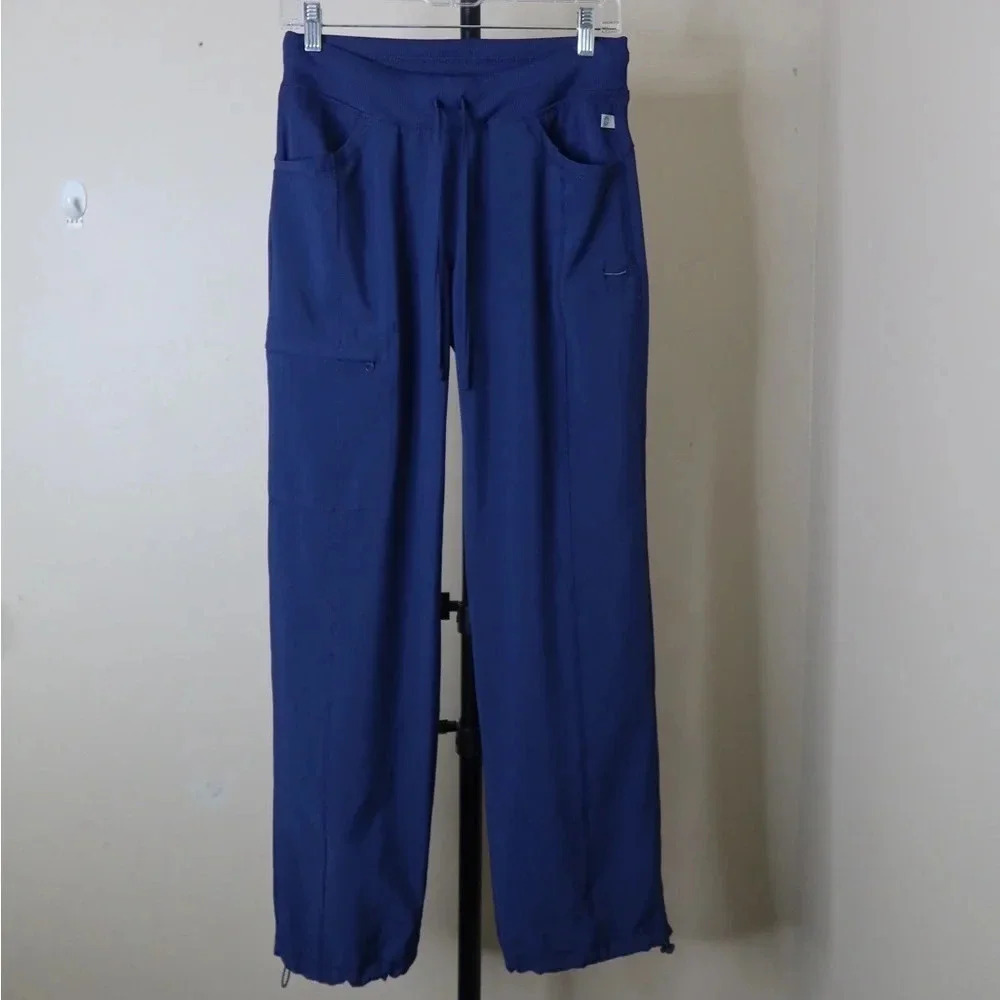 Cherokee Infinity Rib Knit Drawstring Waist Scrub Pant - Picture 2 of 12